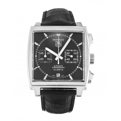 Black Dials Tag Heuer Monaco CAW2110.FC6177 Replica Watches With 39 MM Steel Cases