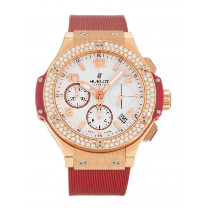 White Dials Hublot 341.PR.2010.RR Replica Watches With 41 MM Red Gold Cases For Men